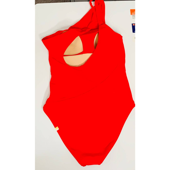 Summersalt Red One-Shoulder Swim One Piece - Picture 12 of 16